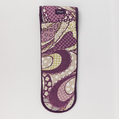Thirty-One 31 Curling Flat Iron Case Purple Plum Awesome Blossom Insulated 14″x5
