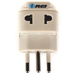OREI Type N Travel Plug Adapter for Brazil – OREI Grounded 2 in 1 Socket Adapter