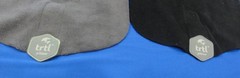 TRTL TRAVEL AIRPLANE PILLOW GRAY/BLACK FLEECE NECK SUPPORT SLEEP WRAPS – 2 WRAPS