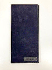 TUMI Bifold Nylon Leather Travel Wallet Passport Document Holder Case Black