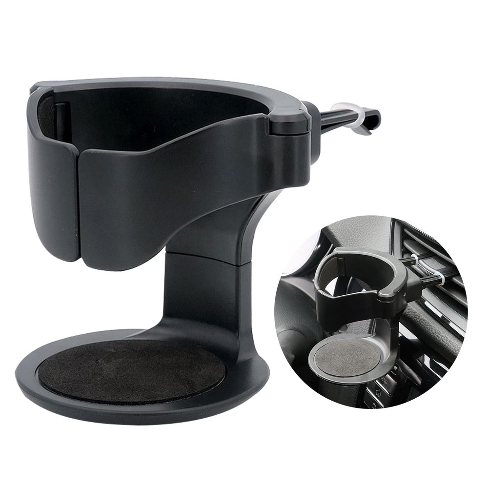 Pack-1 Car Air Conditioning Outlet Cup Holder, Ashtray Holder Design, Black