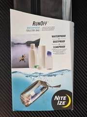 Nite Ize RunOff Waterproof Toiletry Bag TRU Zip Travel Organizer Case IP67