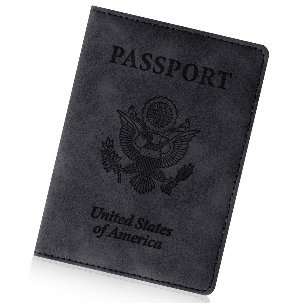 Passport Holder for Travel Essentials, RFID Blocking Passport Cover Wallet Ca…