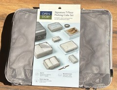OPEN STORY 7-PIECE PACKING CUBE SET 100% RECYCLED POLYESTER CUBE – Grey