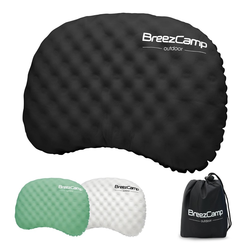 Ultralight Inflatable Camping Pillow – Soft Cover, Portable Travel Air Pillow fo