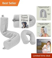 Comfortable Twist Neck Pillow – Machine Washable Foam for Traveling & Relaxation