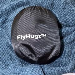 FlyHugz Foldable Comfort Travel Neck Pillow Pink Memory Foam New