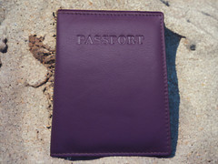 High Quality Genuine Leather Passport Holder RFID Blocking Holiday Travel Wallet