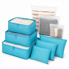 Prime Essentials 9PC Travel Packing Cubes Water-Resistant Luggage Organizer Set