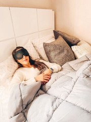 Sleep Mask for Side Sleeper, Eye Mask for Sleeping Women Men, 3D Contoured Cup