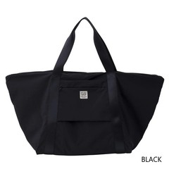 TO&FRO Carry-On Tote Bag Plain Black Packable Water-Repellent 32.2L Regular