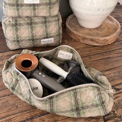 Moon Nude Womens Highland Hair Tool Bag – Brown/Green/Black