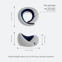 Almohada De Viaje Con Diseno Ergonomico Y Funda De Modal Lavable De Lujo