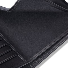 HISCOW Italian Leather Passport Holder for Travel – RFID Medium, Black