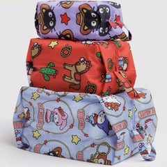NEW! Baggu “HELLO KITTY & FRIENDS WESTERN” 3D ZIP SET, Washable Recycled Nylon