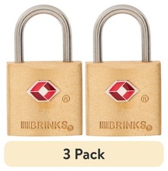 Solid Brass 22mm TSA Travel Padlock W/ 1/2in Shackle – Durable & Lightweight