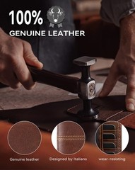 Swallowmall Mens Wallet Rfid Blocking Leather Wallet for Men Bifold Wallets w…