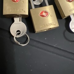 Brinks Luggage Locks 4 Pcs With Keys Solid Brass Body TSA Approved Unused
