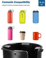 JOYTUTUS Upgraded Car Cup Holder Expander with Offset Base, 1pcs, Black