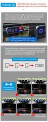 RS-21S 3-way Car Cigarette Lighter Splitter/Adapter/Charger + 2 USB 3.4Amp, w…