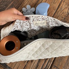 Moon Nude Womens Hair Tool Bag – Cream