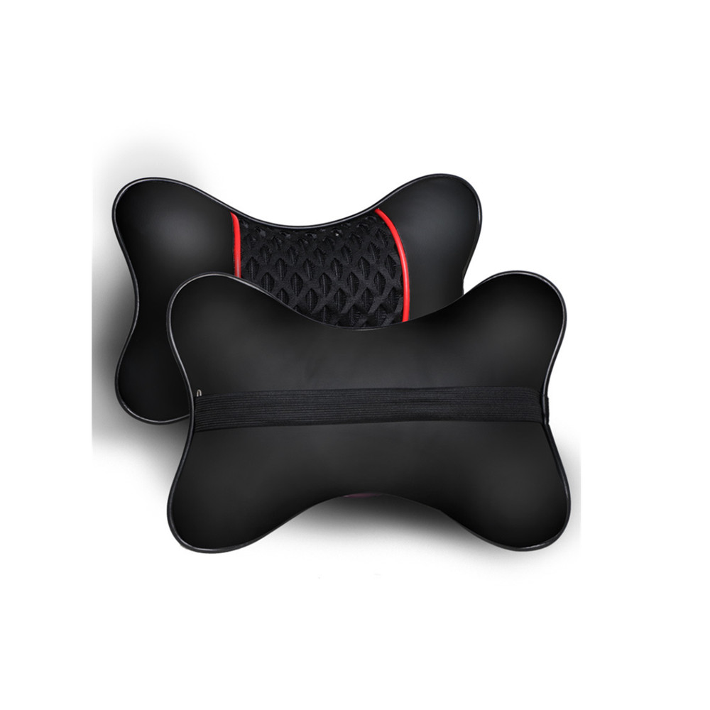 2Pcs Car Seat Pillows Headrest Neck Cushion Protector Breathable Four Seasons