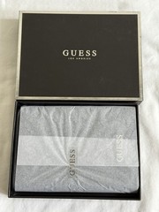 GUESS Elite Passport Case 2019 Black Pebbled Leather Travel Wallet NIB GWP