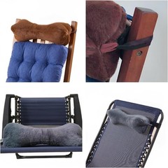 Adjustable Neck Support Pillow Recliner Headrest Lumbar Cushion Travel Armrest