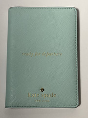 Kate Spade New York Ready for Departure Passport Holder Mint Seafoam