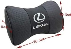 LEXUS Embroidered Neck Pillow Cushion Set of 2 Black Line Japan New
