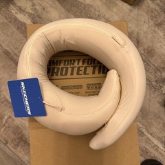 Skechers Memory Foam Neck Pillow, Comfortable, Travel Pillow, Beige. /Open Box