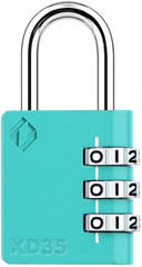 XD35 Combination Lock, 3-Digit Padlock for School, Gym, Sports Locker Lock, Fenc