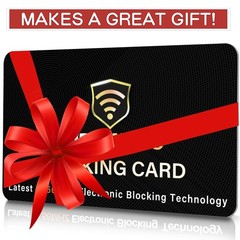 SaiTech IT 5 Pack RFID Blocking Card, One Card Protects 5 Pcs Black, Black