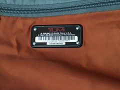 Tumi nylon hanging / carry on handle zip around toiletry travel bag