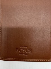 ROYCE Leather Passport Holder with United States seal – Tan