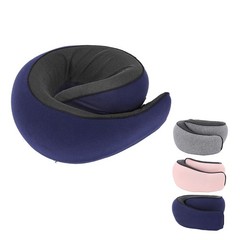 Neck Pillow Foldable Breathable Polyester Fiber Portable Memory Foam Travel
