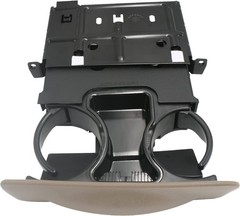 in Dash Cup Holder Insert w/Ashtray Tan Compatible with Ford F250 F350