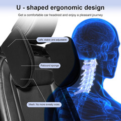 Car Headrest Pillow 360° Adjustable for Kids & Adults Neck Support for Car Seats