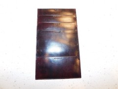 Cole Haan Travel Documents Case Brown Leather with 4 Pockets Travel Case NEW