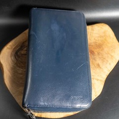 Picard World Traveller Travel Wallet Large Leather Clutch Travel Wallet Blue