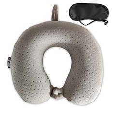 Memory Foam Travel Pillow, Comfortable Travel Neck Pillow U Shape, Support