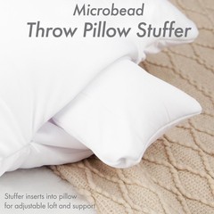 Adjustable Microbead Pillow Neck Support Hypoallergenic Travel Throw Pillow New