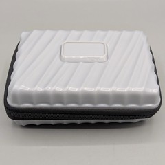 Tumi Delta Silver Mini Hard Shell Amenity Case Kit EMPTY