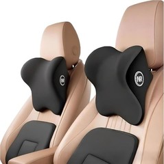 2 Pack Car Neck Pillow Support, Headrest for Driving with Adjustable Strap, Memo