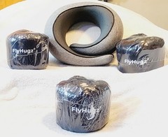 NEW! Flyhugz® Premium Memory Foam Travel Neck Pillow W/ Travel Bag! Best Seller!