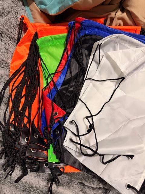 Nylon Cinch Backback – multiple colors – Pack of 100