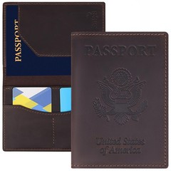 Genuine Leather Passport Cover – Passport Holder for Men & – Crazy Horse Leat…