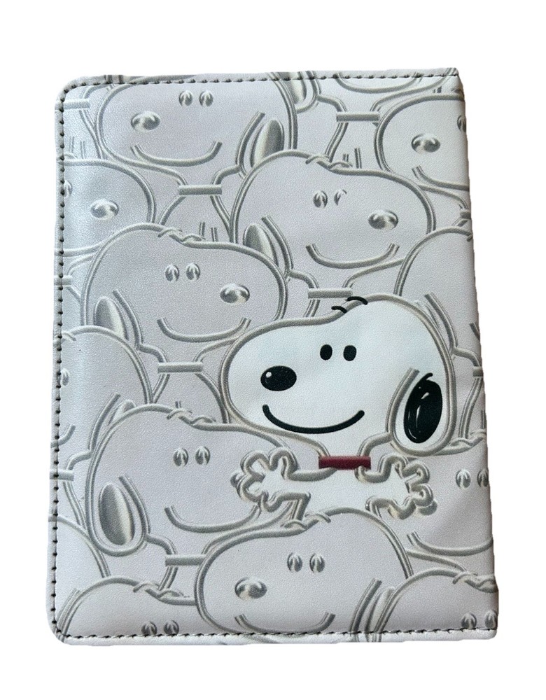Dog Snoopys Silver Happy Universal Passport Cover Wallet ID Organizer Money Case