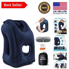 Portable Inflatable Neck Pillow – Supports Head & Chin for Sleeping Anywhere