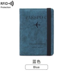 RFID Blocking ID Card Case Cover PU Leather Slim Travel Passport Holder US FAST
